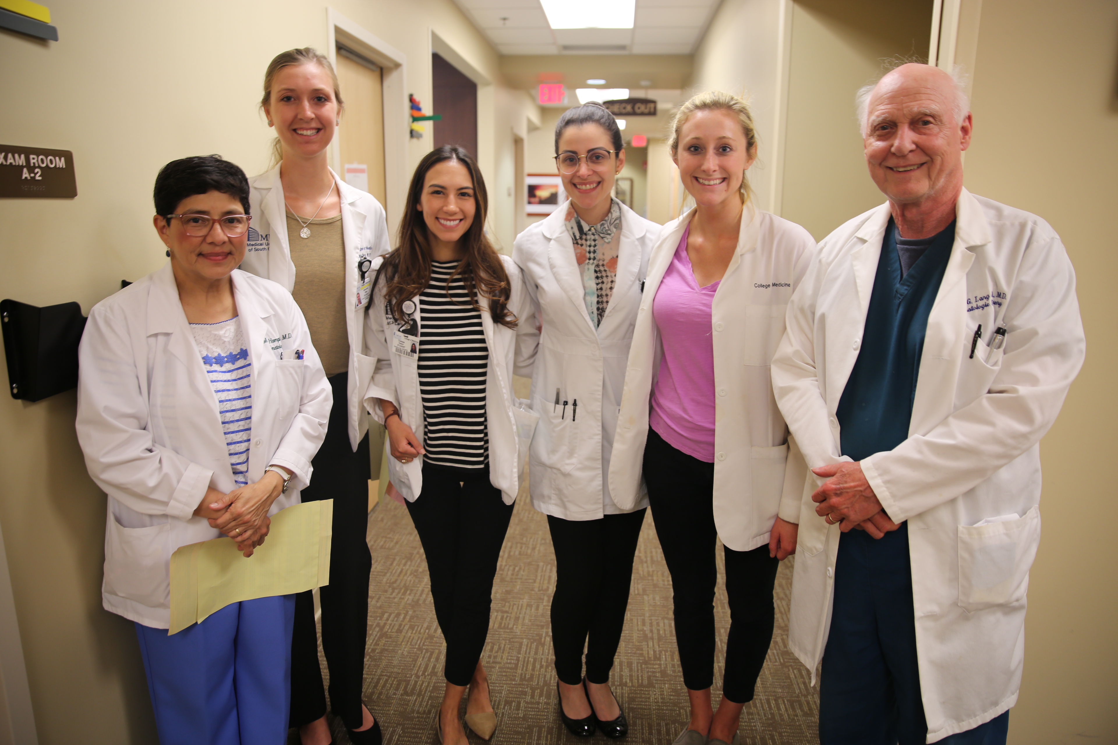 Drs. Pearon Lang, Hampton and Rahbar volunteered their time at the Skin Cancer Screening Organized by Dr. Todd Schlesinger, CCMS Member and SCMA President